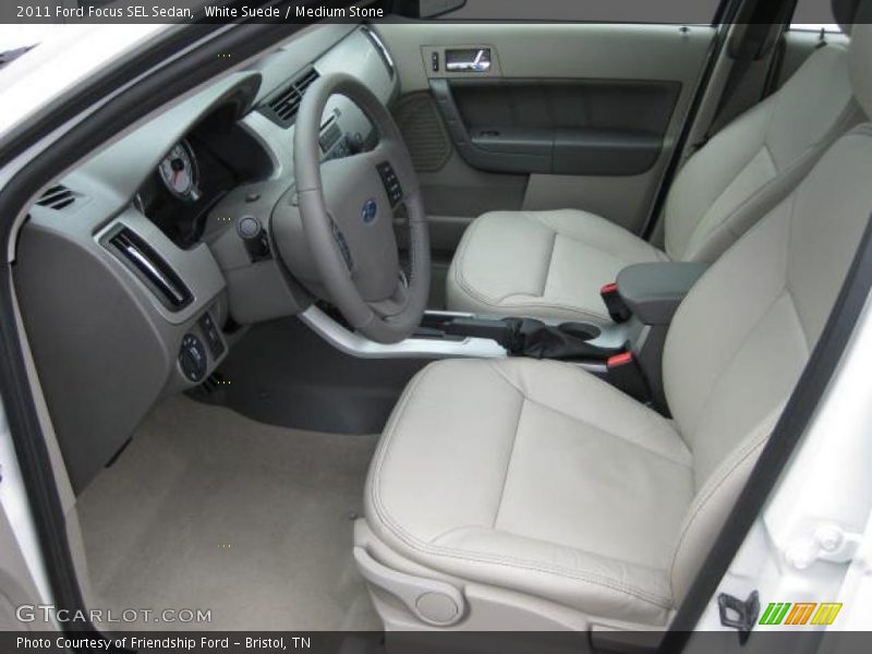 White Suede / Medium Stone 2011 Ford Focus SEL Sedan