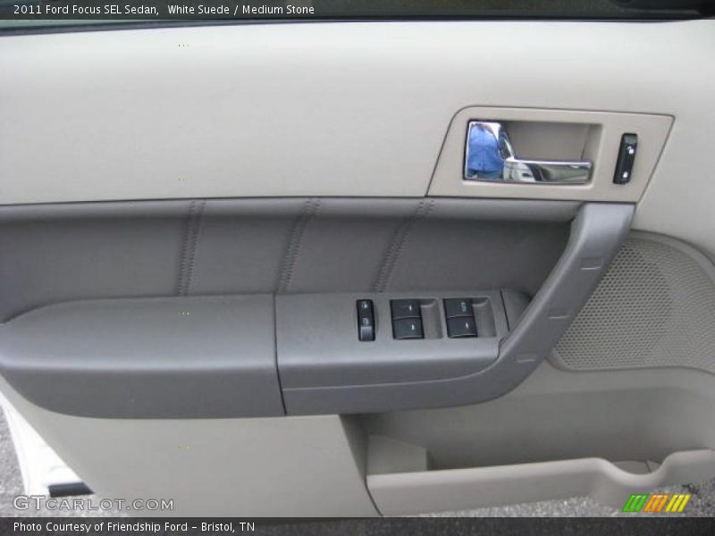 White Suede / Medium Stone 2011 Ford Focus SEL Sedan