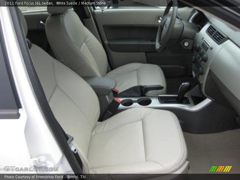 White Suede / Medium Stone 2011 Ford Focus SEL Sedan