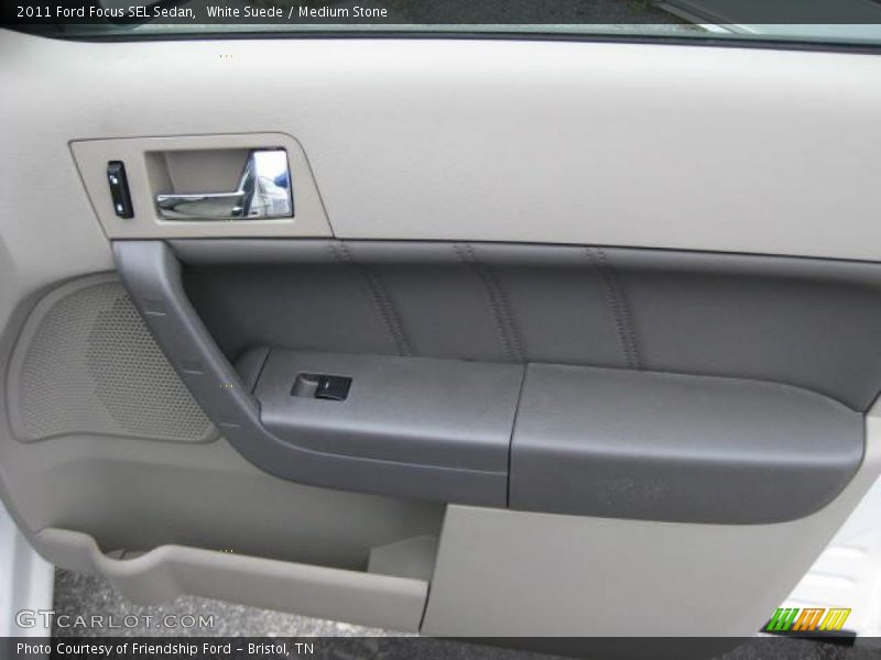 White Suede / Medium Stone 2011 Ford Focus SEL Sedan