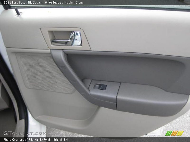 White Suede / Medium Stone 2011 Ford Focus SEL Sedan