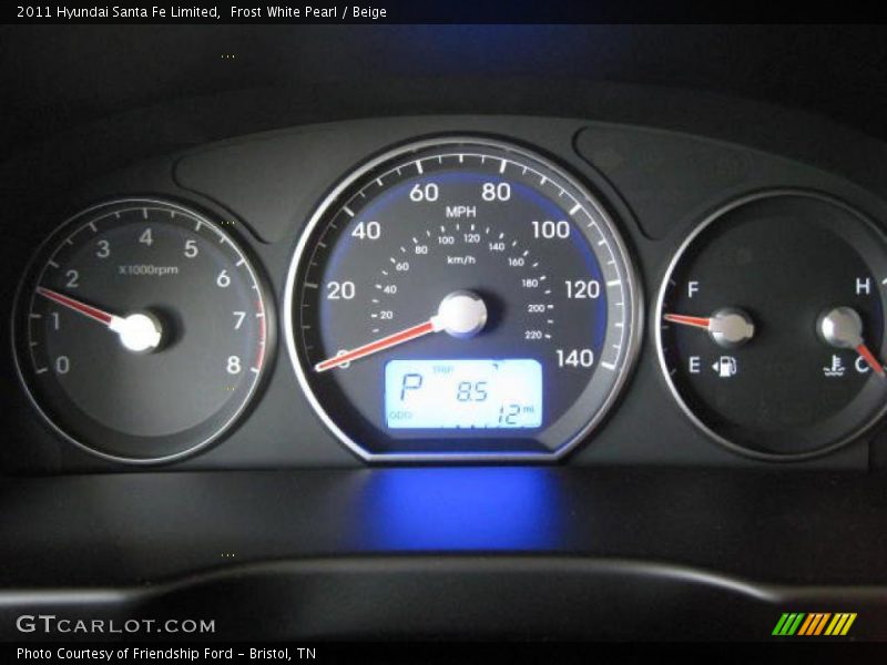  2011 Santa Fe Limited Limited Gauges