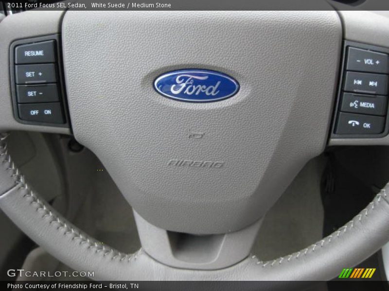 White Suede / Medium Stone 2011 Ford Focus SEL Sedan