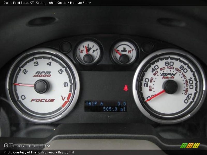 White Suede / Medium Stone 2011 Ford Focus SEL Sedan