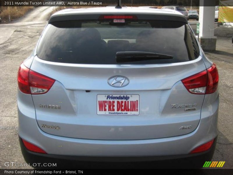 Aurora Blue / Taupe 2011 Hyundai Tucson Limited AWD