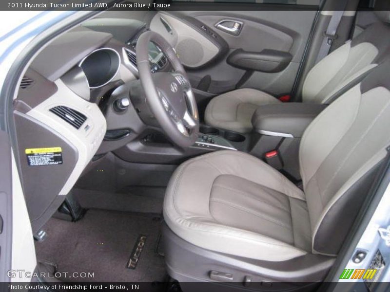  2011 Tucson Limited AWD Taupe Interior