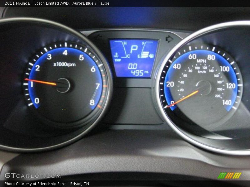  2011 Tucson Limited AWD Limited AWD Gauges
