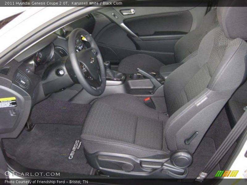  2011 Genesis Coupe 2.0T Black Cloth Interior