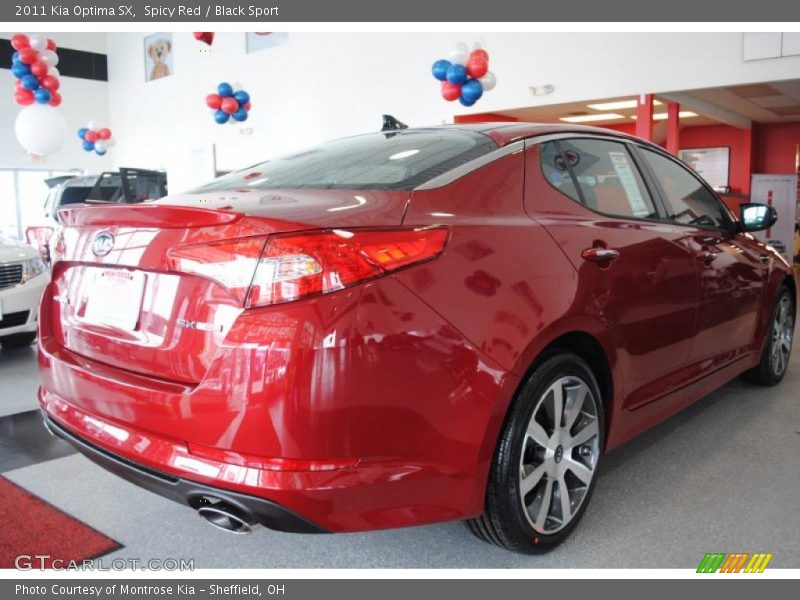 Spicy Red / Black Sport 2011 Kia Optima SX