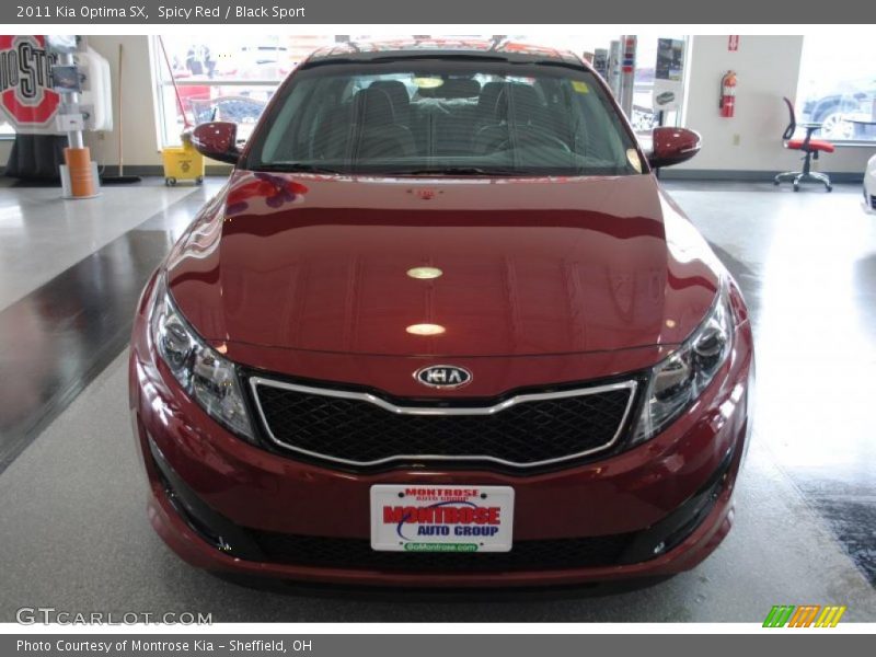 Spicy Red / Black Sport 2011 Kia Optima SX