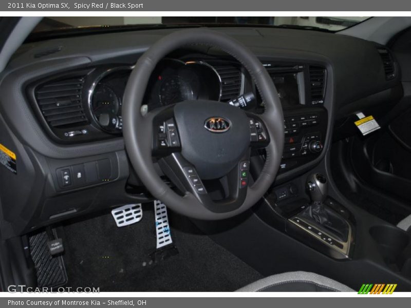 Spicy Red / Black Sport 2011 Kia Optima SX