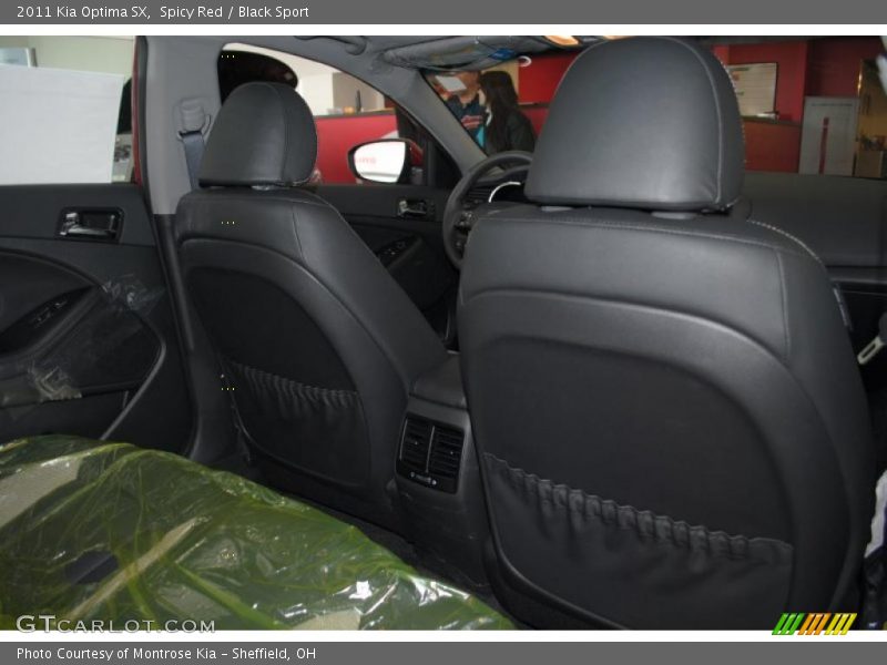 Spicy Red / Black Sport 2011 Kia Optima SX