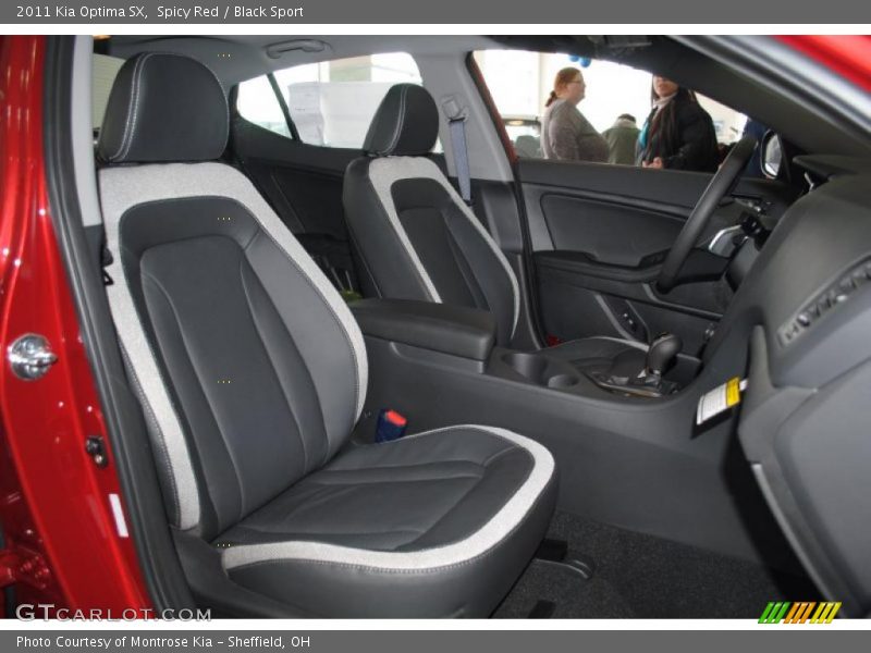  2011 Optima SX Black Sport Interior