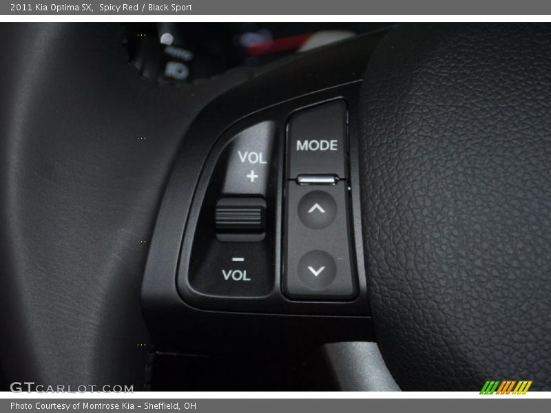 Controls of 2011 Optima SX
