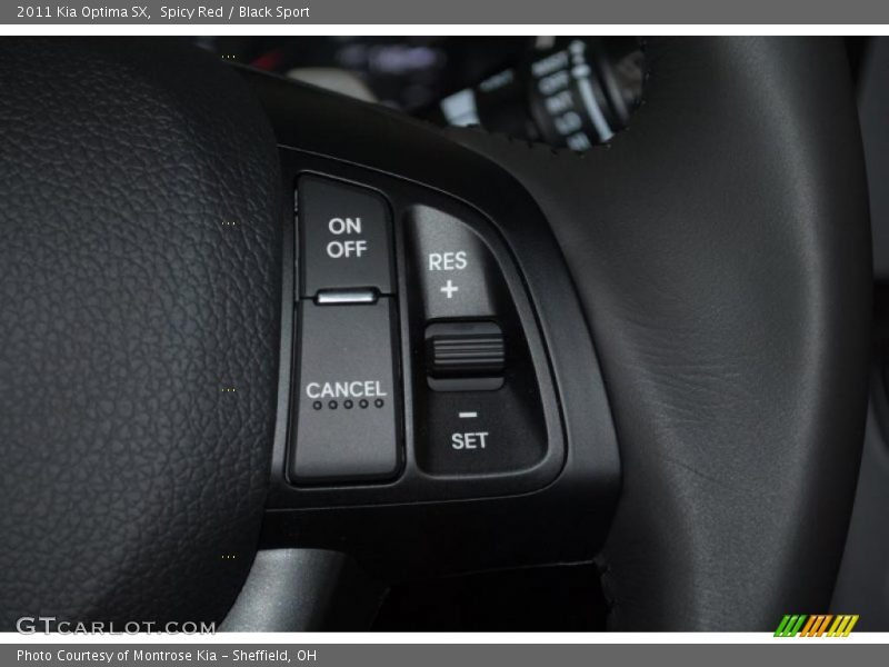 Controls of 2011 Optima SX