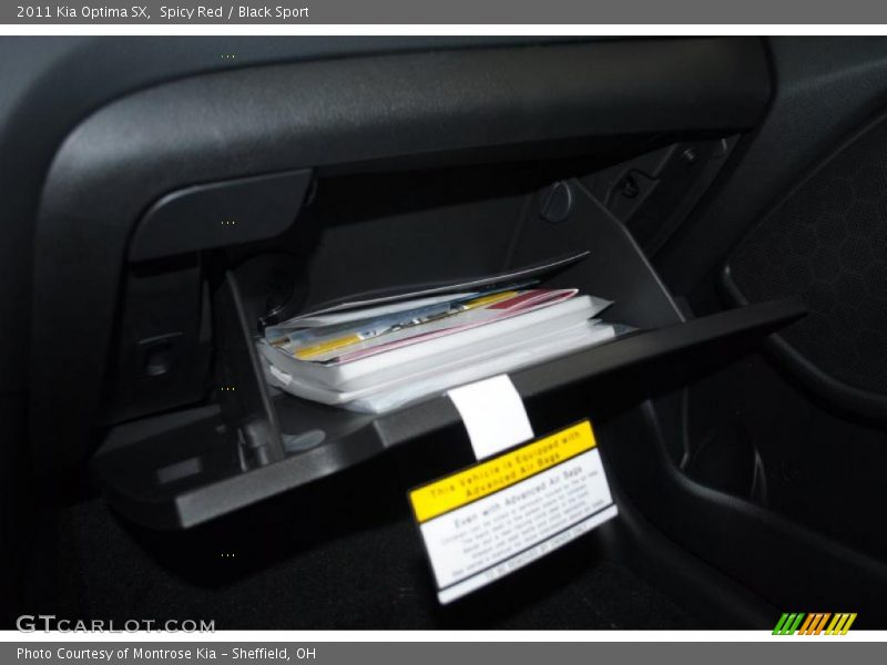 Spicy Red / Black Sport 2011 Kia Optima SX