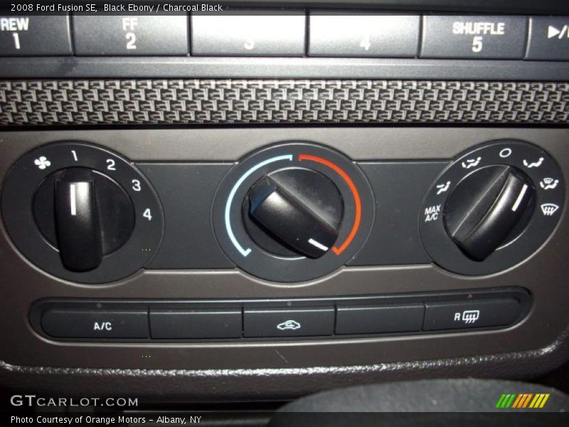 Black Ebony / Charcoal Black 2008 Ford Fusion SE