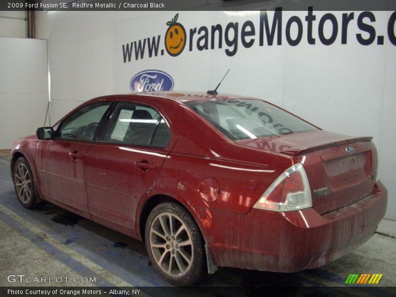 Redfire Metallic / Charcoal Black 2009 Ford Fusion SE