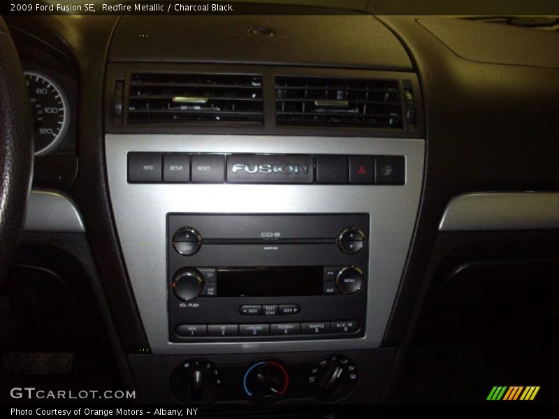 Redfire Metallic / Charcoal Black 2009 Ford Fusion SE