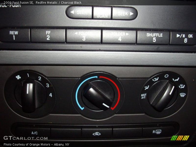 Redfire Metallic / Charcoal Black 2009 Ford Fusion SE
