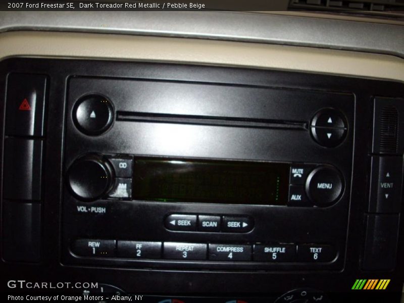 Dark Toreador Red Metallic / Pebble Beige 2007 Ford Freestar SE