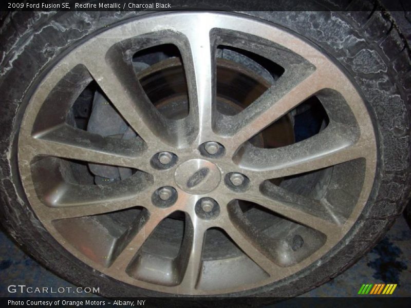 Redfire Metallic / Charcoal Black 2009 Ford Fusion SE