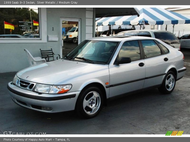 Silver Metallic / Medium Gray 1999 Saab 9-3 Sedan