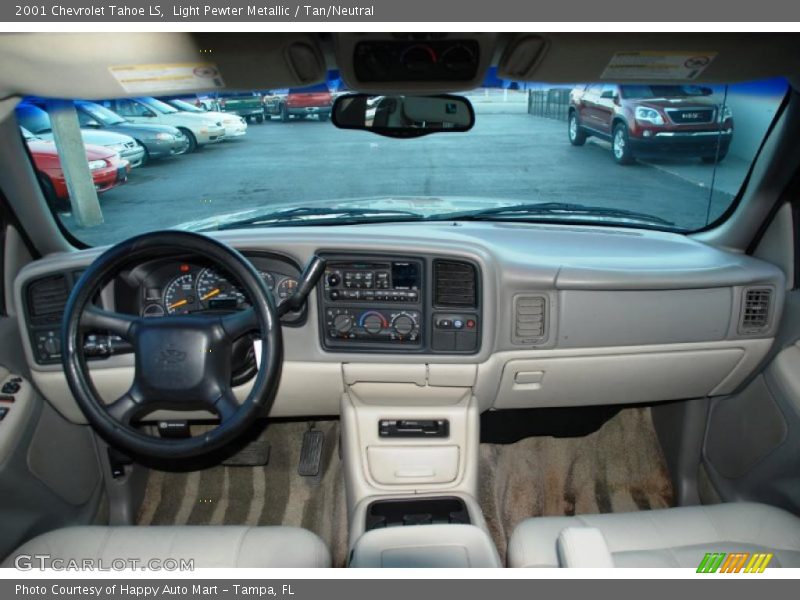 Light Pewter Metallic / Tan/Neutral 2001 Chevrolet Tahoe LS