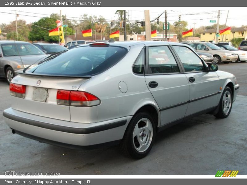 Silver Metallic / Medium Gray 1999 Saab 9-3 Sedan