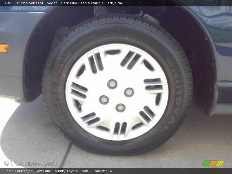 Dark Blue Pearl Metallic / Black/Gray 1998 Saturn S Series SL1 Sedan