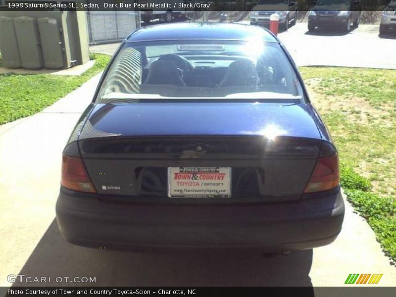 Dark Blue Pearl Metallic / Black/Gray 1998 Saturn S Series SL1 Sedan