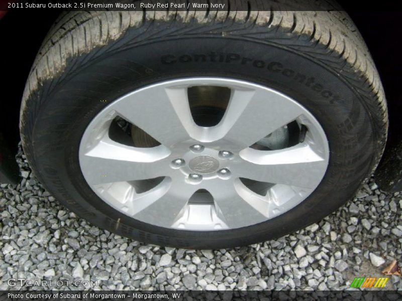 Ruby Red Pearl / Warm Ivory 2011 Subaru Outback 2.5i Premium Wagon