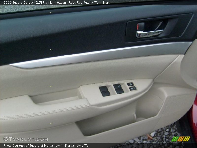 Ruby Red Pearl / Warm Ivory 2011 Subaru Outback 2.5i Premium Wagon