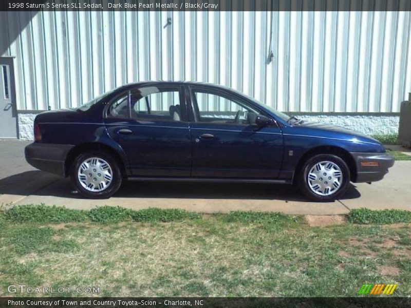 Dark Blue Pearl Metallic / Black/Gray 1998 Saturn S Series SL1 Sedan