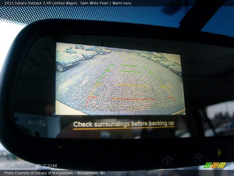 Satin White Pearl / Warm Ivory 2011 Subaru Outback 3.6R Limited Wagon