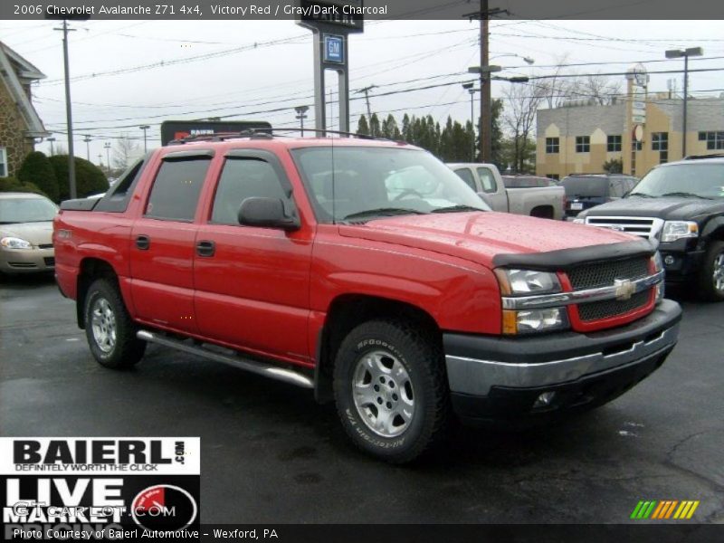 Victory Red / Gray/Dark Charcoal 2006 Chevrolet Avalanche Z71 4x4