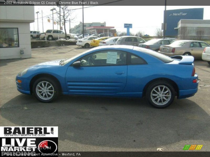 Chrome Blue Pearl / Black 2002 Mitsubishi Eclipse GS Coupe