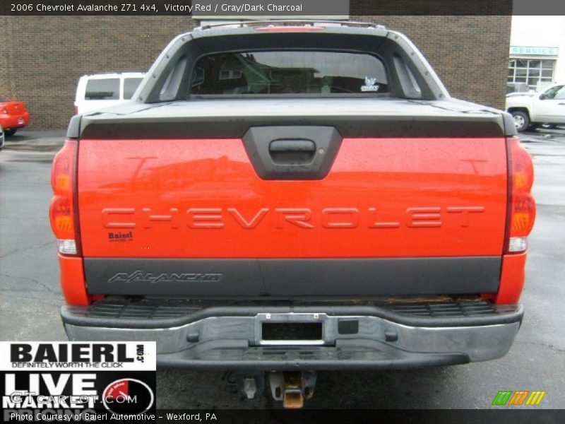 Victory Red / Gray/Dark Charcoal 2006 Chevrolet Avalanche Z71 4x4