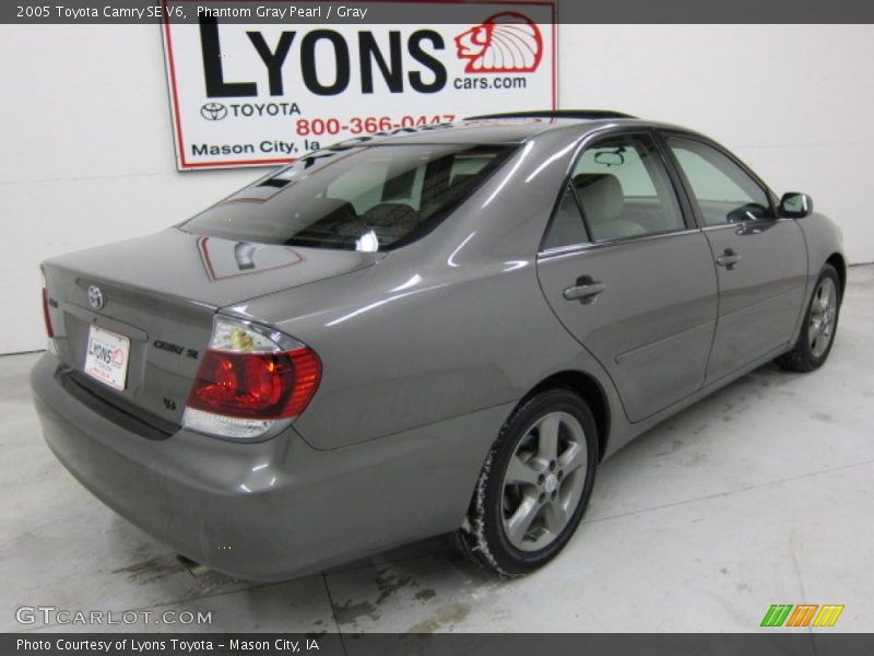Phantom Gray Pearl / Gray 2005 Toyota Camry SE V6