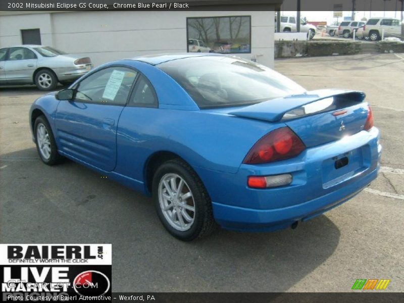 Chrome Blue Pearl / Black 2002 Mitsubishi Eclipse GS Coupe