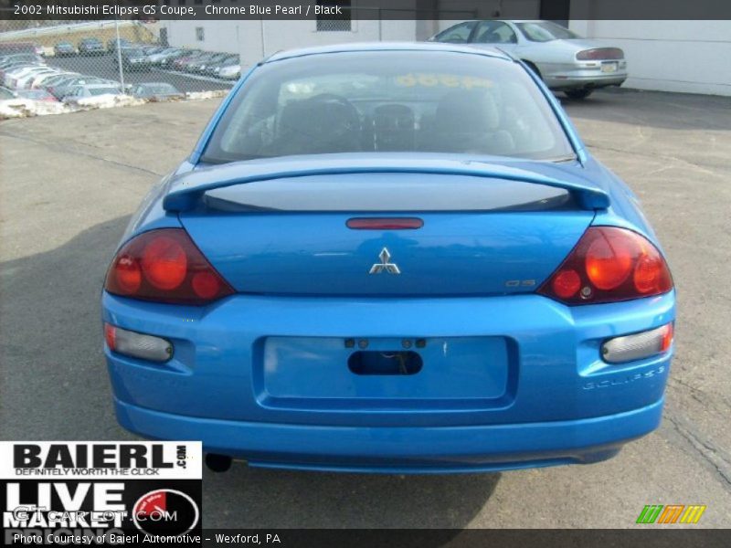 Chrome Blue Pearl / Black 2002 Mitsubishi Eclipse GS Coupe
