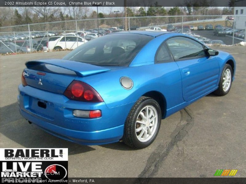 Chrome Blue Pearl / Black 2002 Mitsubishi Eclipse GS Coupe