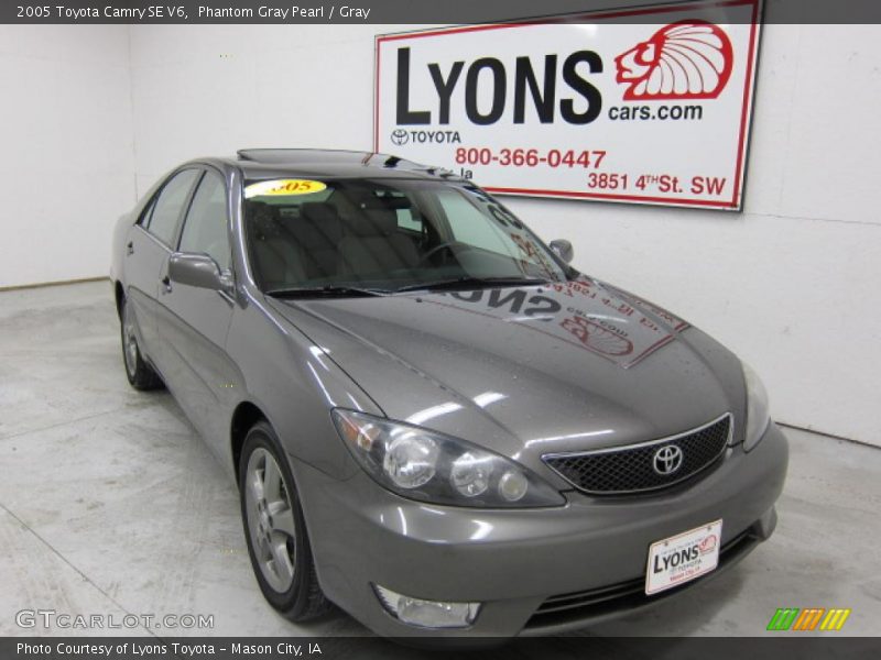 Phantom Gray Pearl / Gray 2005 Toyota Camry SE V6