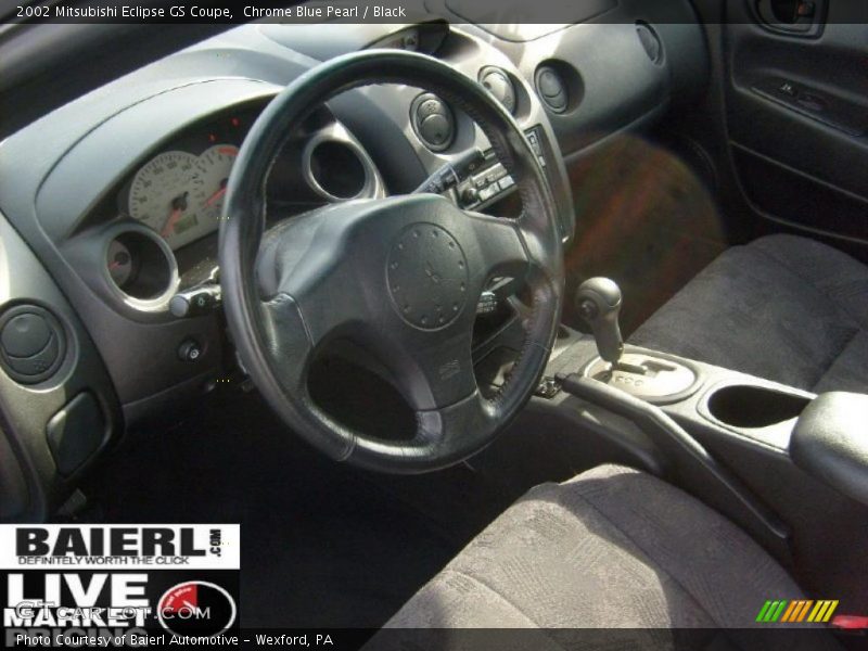 Chrome Blue Pearl / Black 2002 Mitsubishi Eclipse GS Coupe