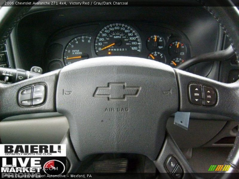 Victory Red / Gray/Dark Charcoal 2006 Chevrolet Avalanche Z71 4x4