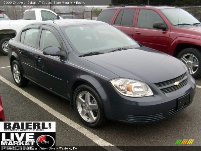 Slate Metallic / Ebony 2009 Chevrolet Cobalt LT Sedan