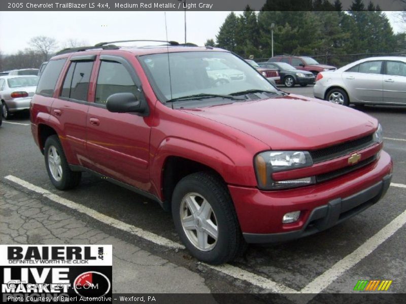 Medium Red Metallic / Light Gray 2005 Chevrolet TrailBlazer LS 4x4