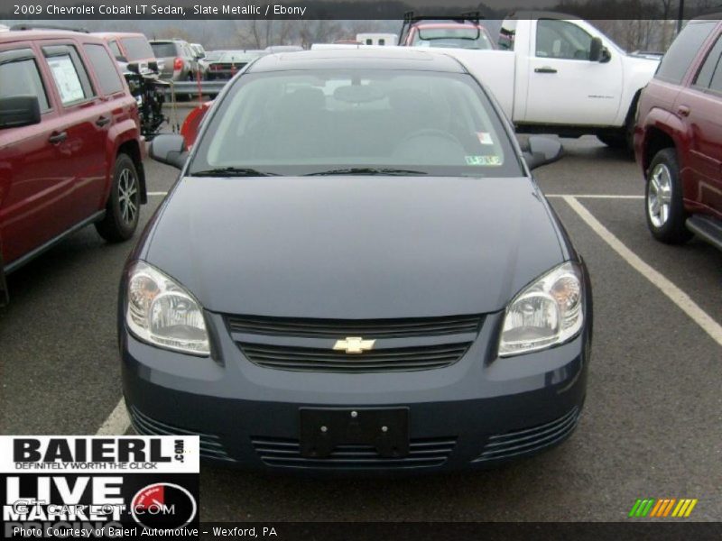 Slate Metallic / Ebony 2009 Chevrolet Cobalt LT Sedan