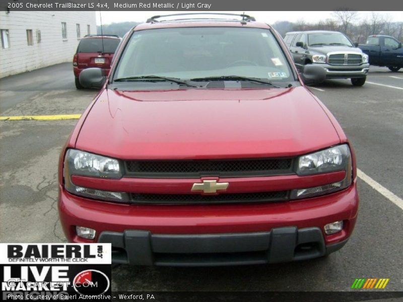 Medium Red Metallic / Light Gray 2005 Chevrolet TrailBlazer LS 4x4