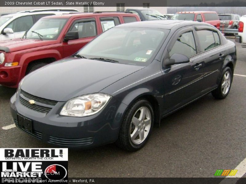 Slate Metallic / Ebony 2009 Chevrolet Cobalt LT Sedan